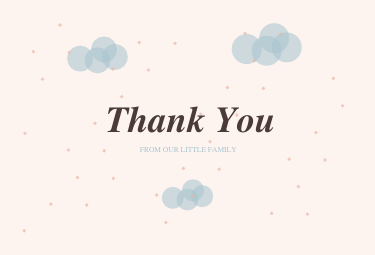 Little Clouds Baby Shower Thank-You Cards (Printable)