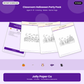 Classroom Halloween party pack printable cover