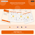 Halloween party games bundle printable cover